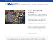 Tablet Screenshot of hayesbrand.com